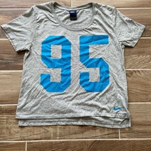 Nike Dri-Fit 95 Crop Tee Gray